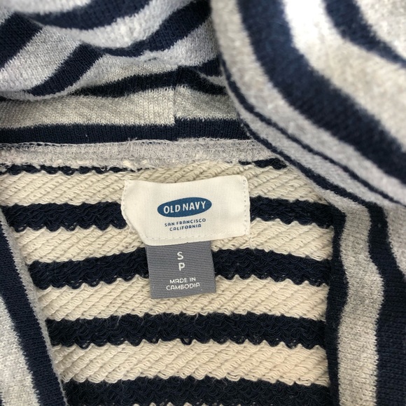 Old Navy Striped Draw String Cowl Neck Sweatshirt - Picture 4 of 5
